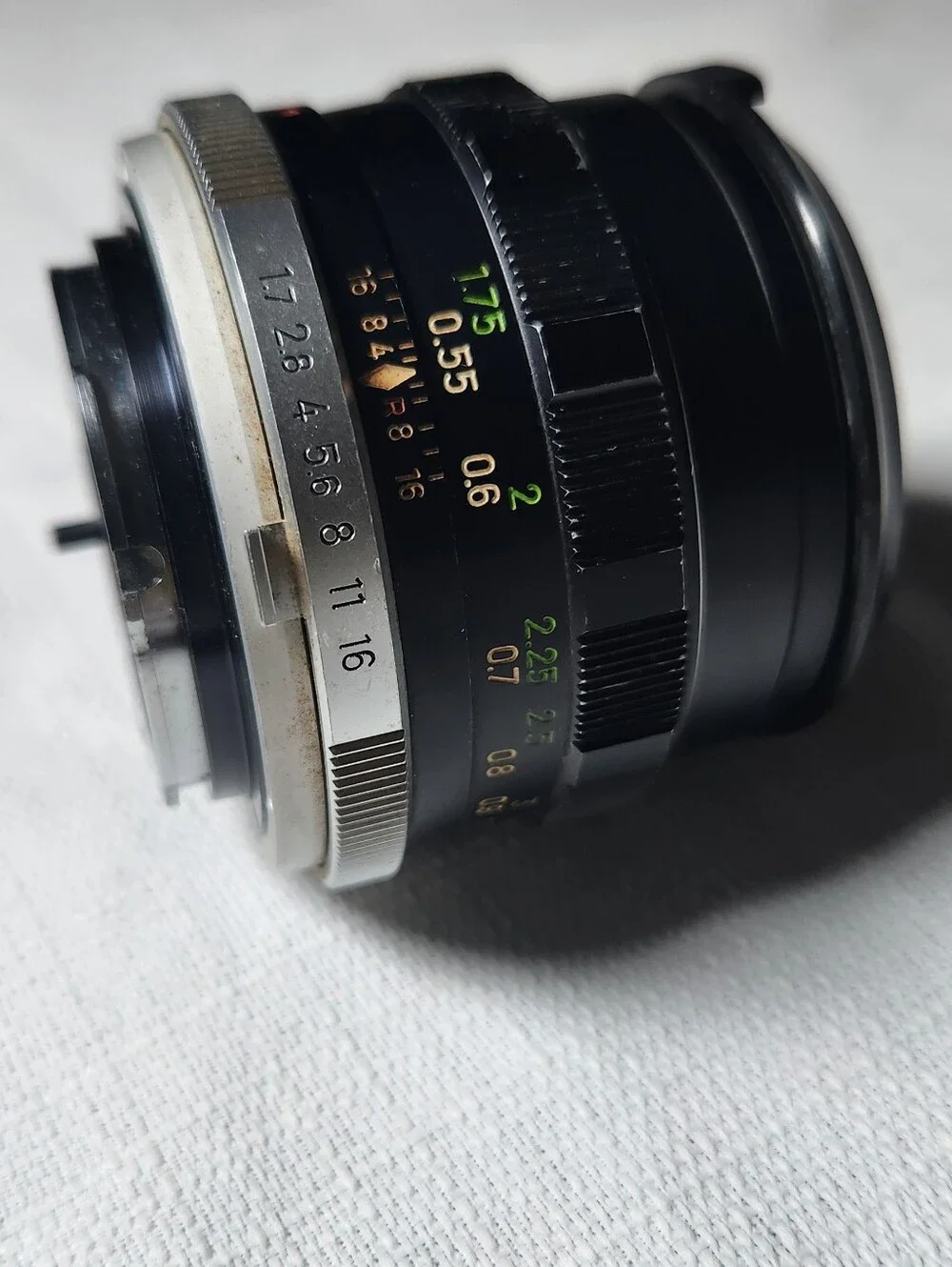 Vintage MInolta F=55mm Camera Lens - Black/Silver